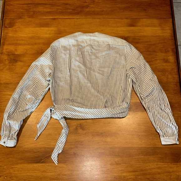 RAG & BONE Blouse Wrap Shirt V-Neck Side Tie Long Sleeved Women’s Size S EUC - Picture 9 of 12